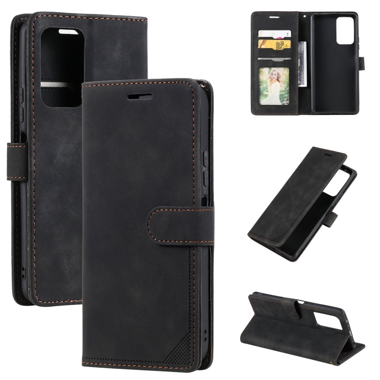 For Xiaomi Redmi Note 11 4G/11S Global Skin Feel Anti-theft Brush Leather Phone Case
