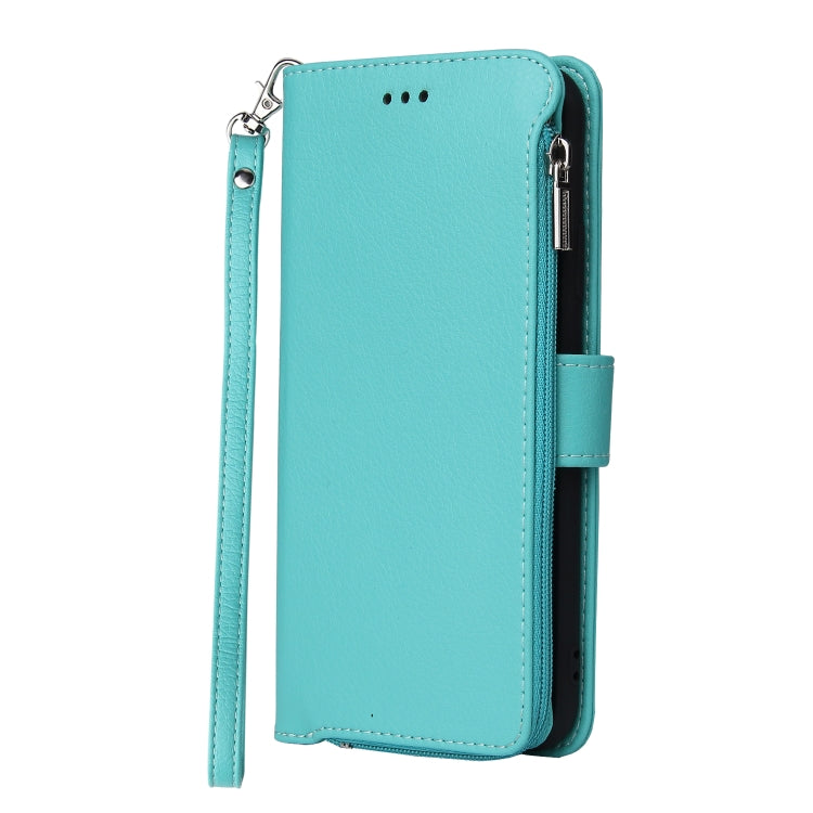 For Samsung Galaxy Note10+ Microfiber Zipper Horizontal Flip Leather Case