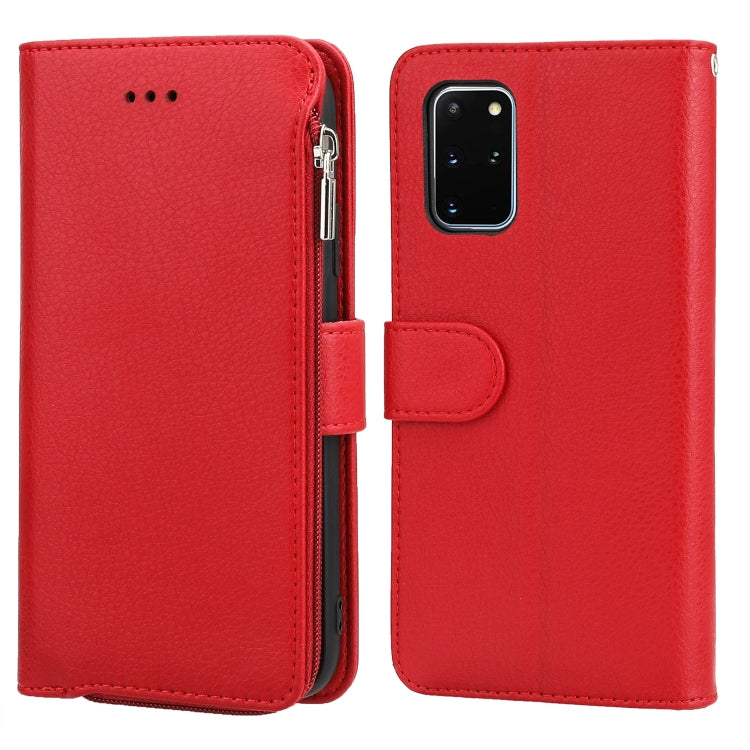 For Samsung Galaxy S20 Microfiber Zipper Horizontal Flip Leather Case