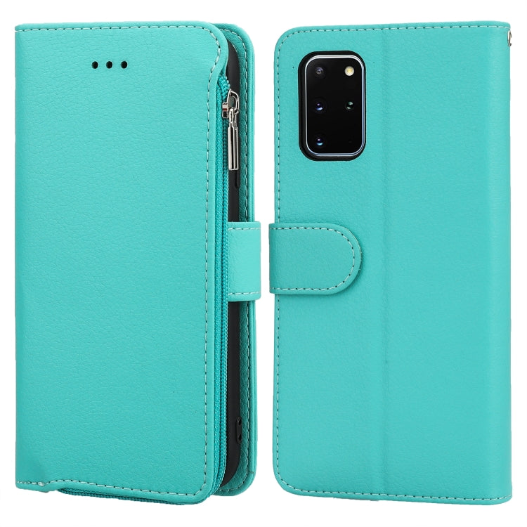 For Samsung Galaxy S20 Microfiber Zipper Horizontal Flip Leather Case