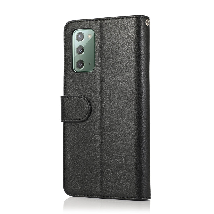 For Samsung Galaxy Note20 Microfiber Zipper Horizontal Flip Leather Case