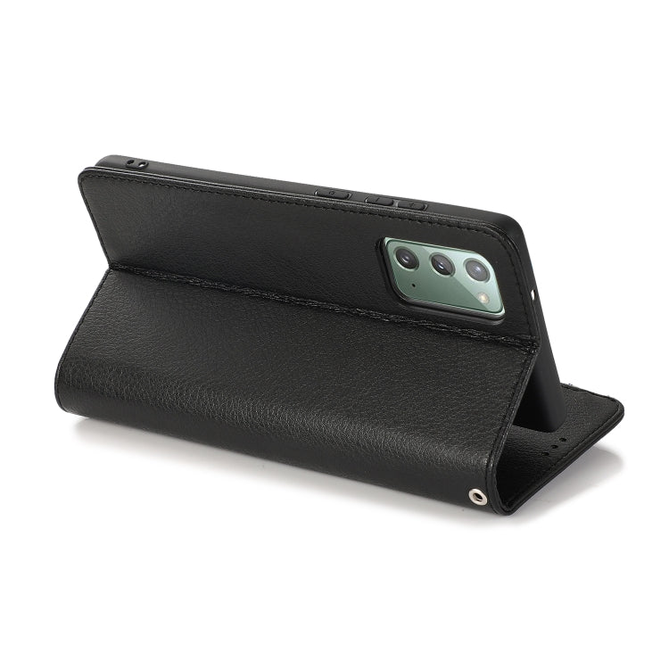 For Samsung Galaxy Note20 Microfiber Zipper Horizontal Flip Leather Case