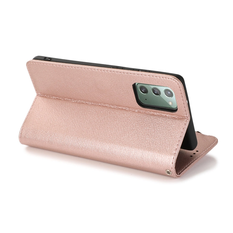 For Samsung Galaxy Note20 Microfiber Zipper Horizontal Flip Leather Case