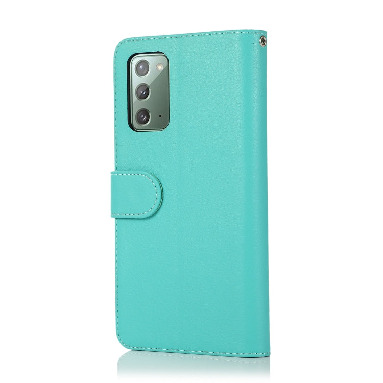 For Samsung Galaxy Note20 Microfiber Zipper Horizontal Flip Leather Case