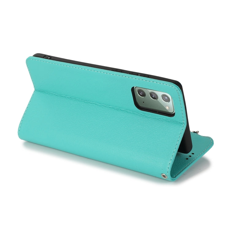 For Samsung Galaxy Note20 Microfiber Zipper Horizontal Flip Leather Case