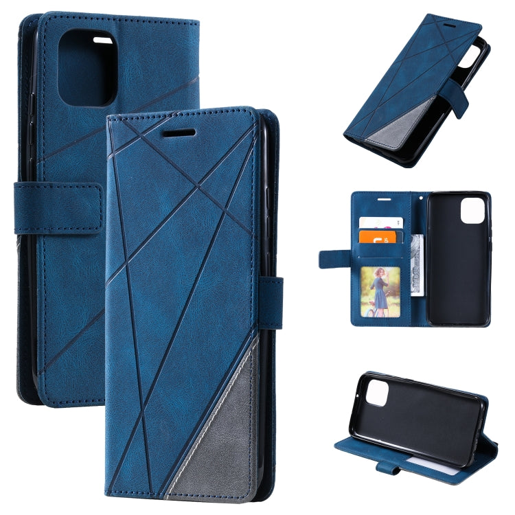 For Samsung Galaxy A03 164mm Skin Feel Splicing Leather Phone Case