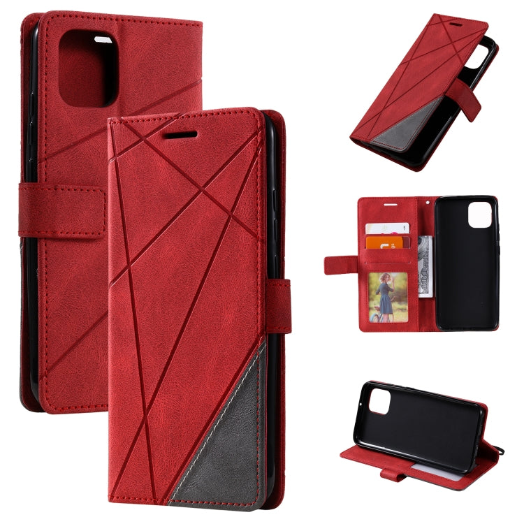 For Samsung Galaxy A03 164mm Skin Feel Splicing Leather Phone Case