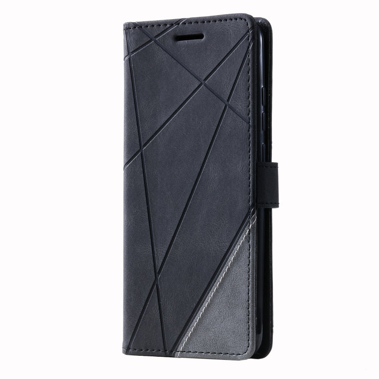 For Samsung Galaxy A03 164mm Skin Feel Splicing Leather Phone Case