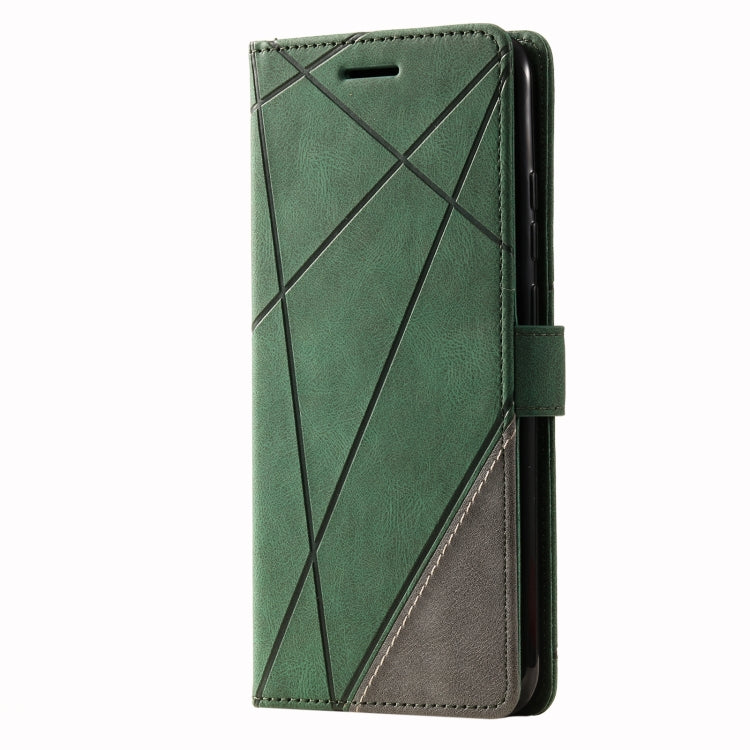 For Samsung Galaxy A03 164mm Skin Feel Splicing Leather Phone Case