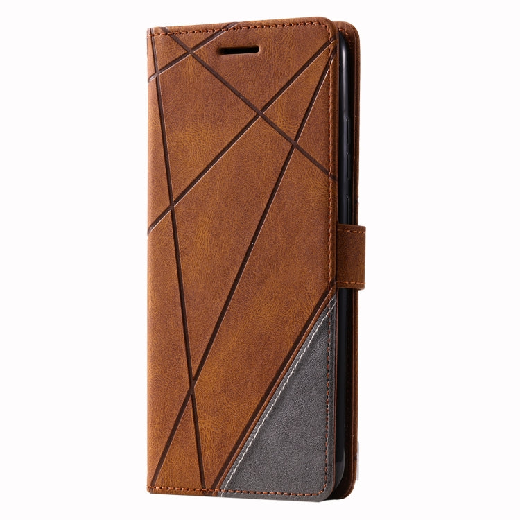 For Samsung Galaxy A03 164mm Skin Feel Splicing Leather Phone Case