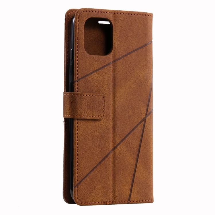 For Samsung Galaxy A03 164mm Skin Feel Splicing Leather Phone Case