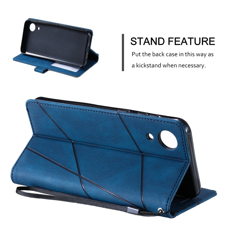 For Samsung Galaxy A03 Core Skin Feel Splicing Leather Phone Case
