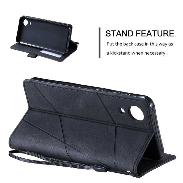 For Samsung Galaxy A03 Core Skin Feel Splicing Leather Phone Case