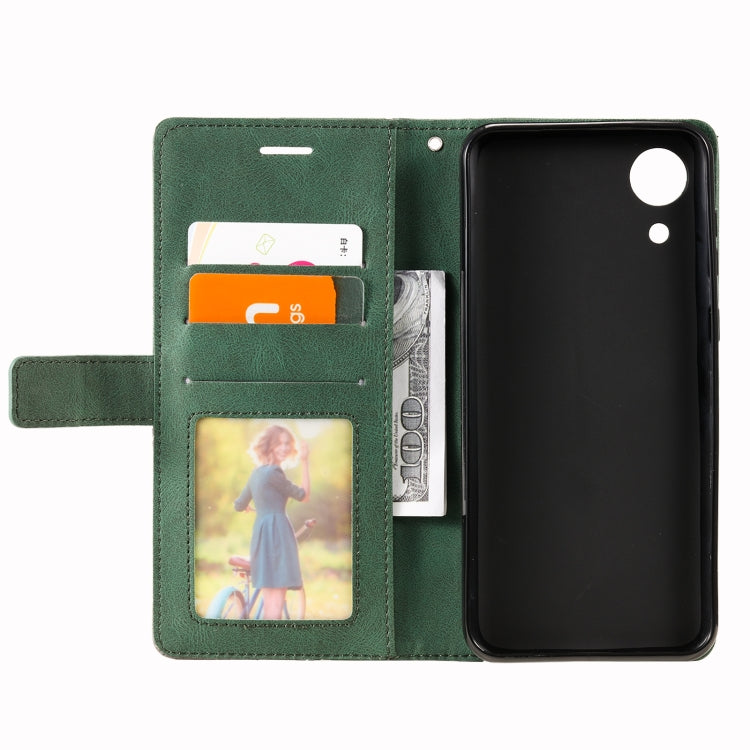 For Samsung Galaxy A03 Core Skin Feel Splicing Leather Phone Case