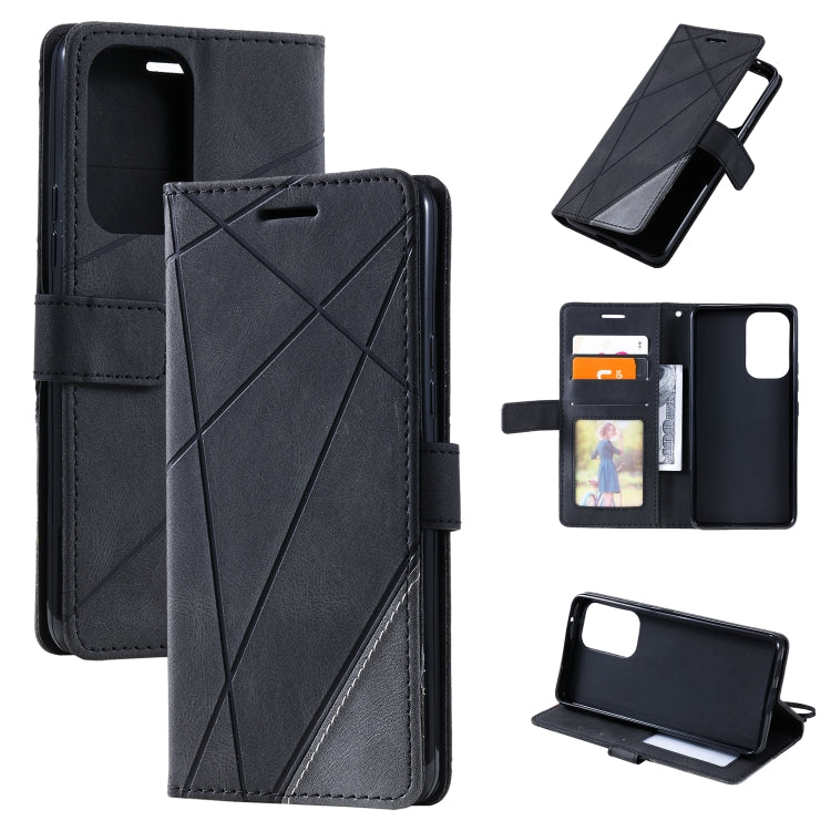 For Samsung Galaxy A53 5G Skin Feel Splicing Leather Phone Case