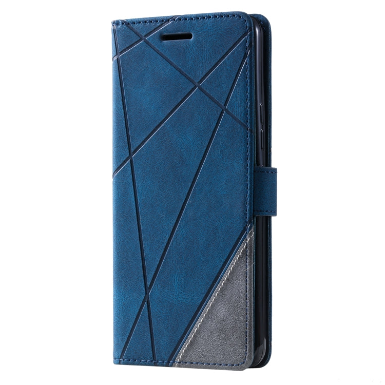 For Samsung Galaxy A73 5G Skin Feel Splicing Leather Phone Case