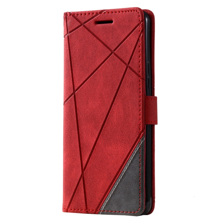 For Samsung Galaxy A73 5G Skin Feel Splicing Leather Phone Case