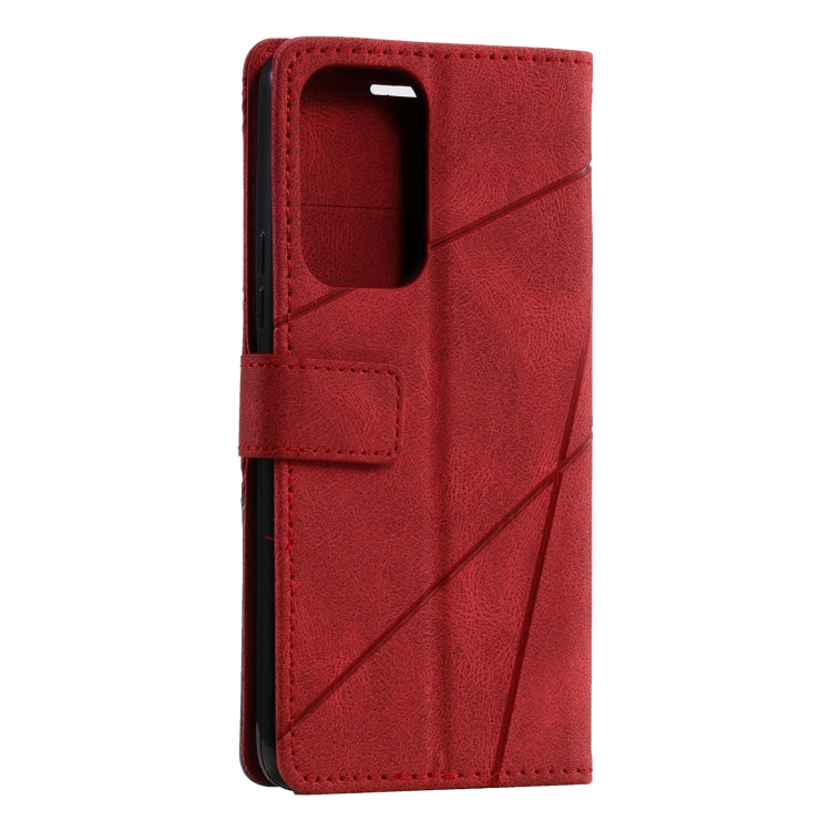 For Samsung Galaxy A73 5G Skin Feel Splicing Leather Phone Case