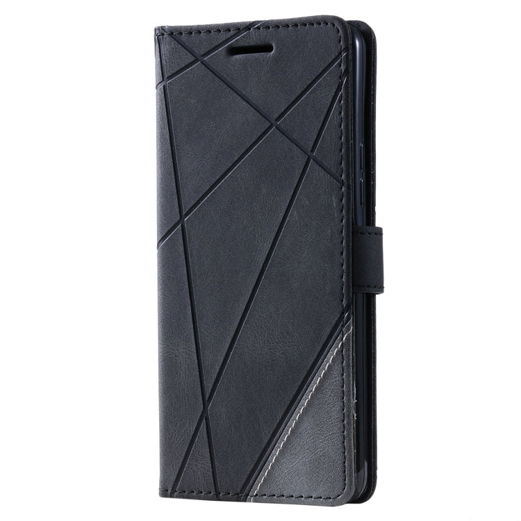 For Samsung Galaxy A73 5G Skin Feel Splicing Leather Phone Case