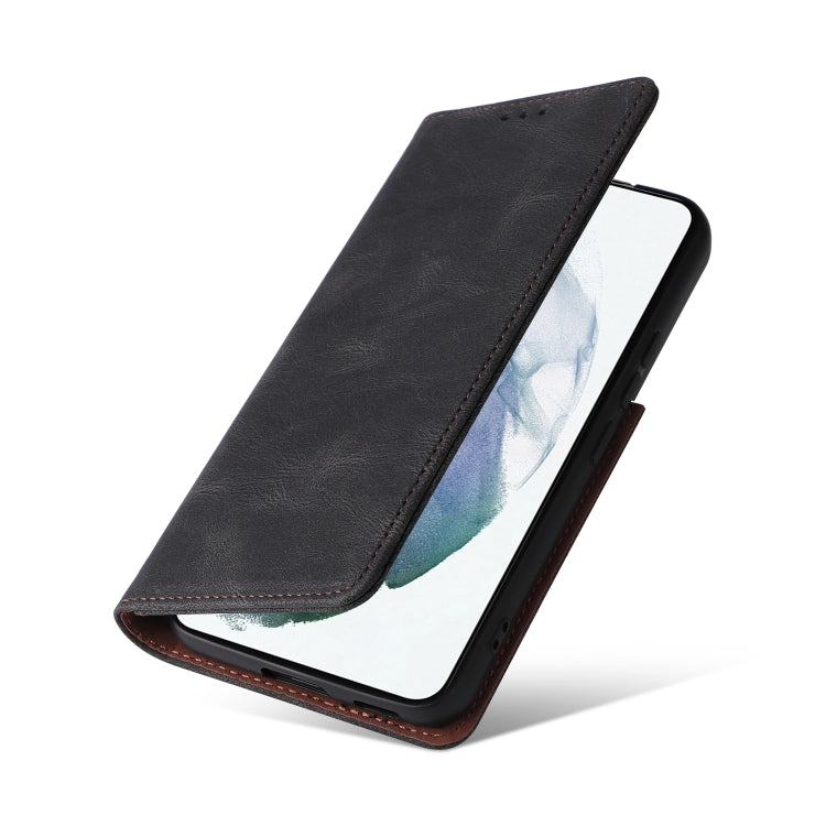 For Samsung Galaxy S22 5G Simple Suction Closure Leather Phone Case