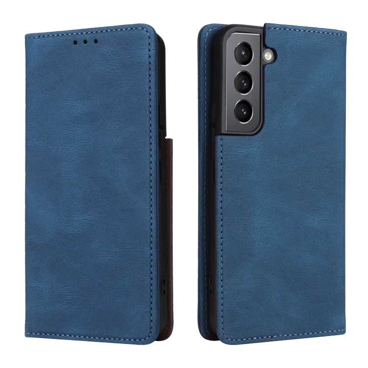 For Samsung Galaxy S22 5G Simple Suction Closure Leather Phone Case