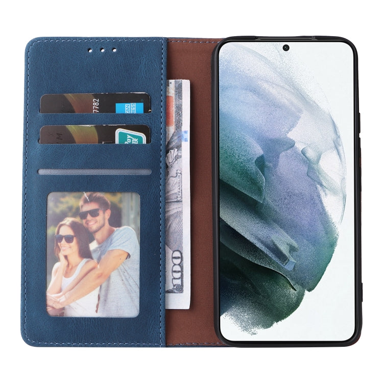 For Samsung Galaxy S22 5G Simple Suction Closure Leather Phone Case