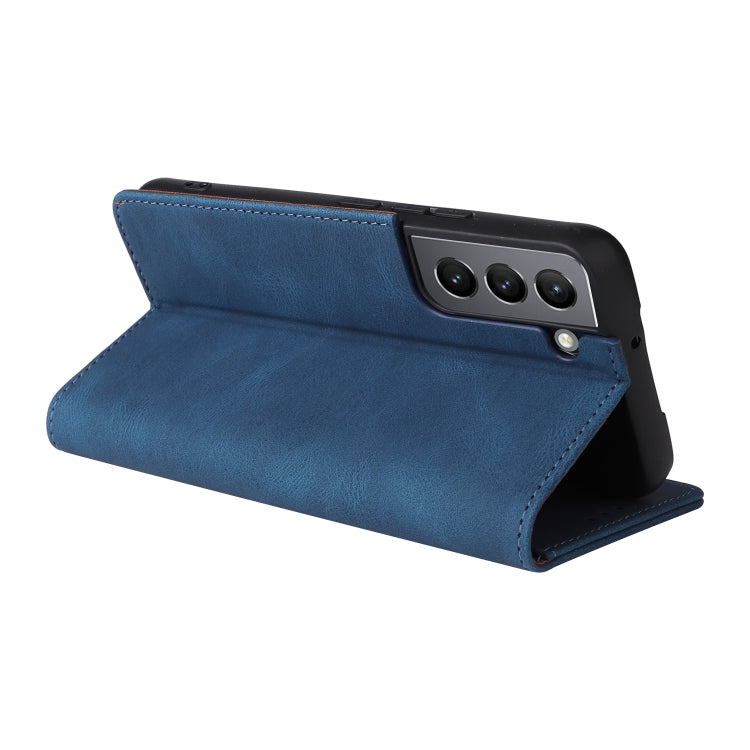 For Samsung Galaxy S22 5G Simple Suction Closure Leather Phone Case