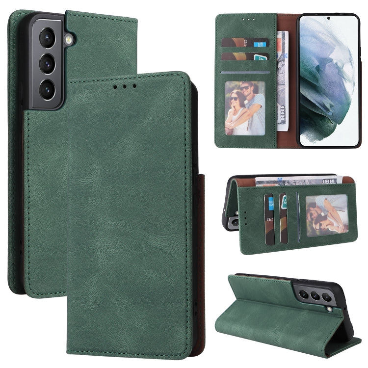 For Samsung Galaxy S22 5G Simple Suction Closure Leather Phone Case