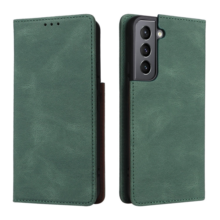 For Samsung Galaxy S22 5G Simple Suction Closure Leather Phone Case
