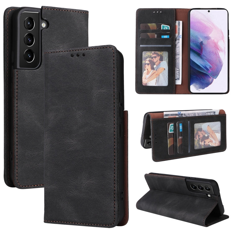 For Samsung Galaxy S22+ 5G Simple Suction Closure Leather Phone Case