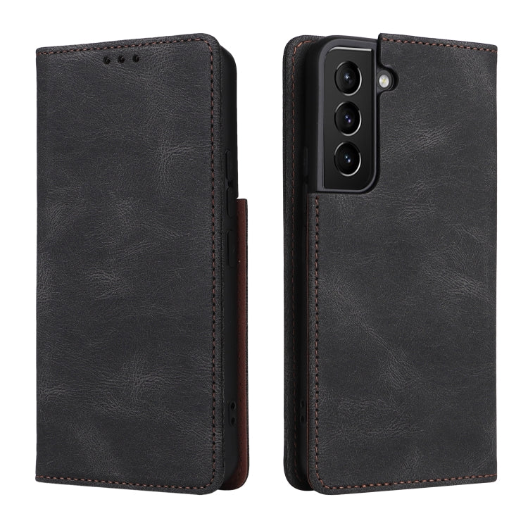 For Samsung Galaxy S22+ 5G Simple Suction Closure Leather Phone Case