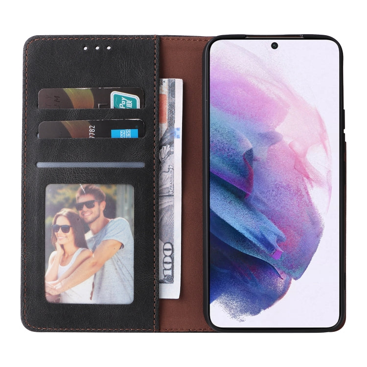 For Samsung Galaxy S22+ 5G Simple Suction Closure Leather Phone Case