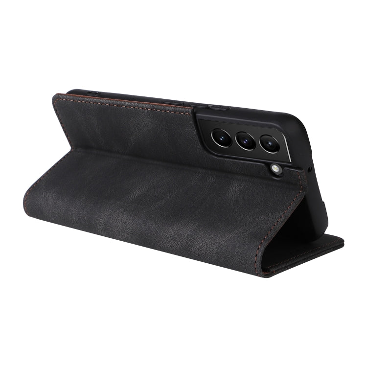 For Samsung Galaxy S22+ 5G Simple Suction Closure Leather Phone Case