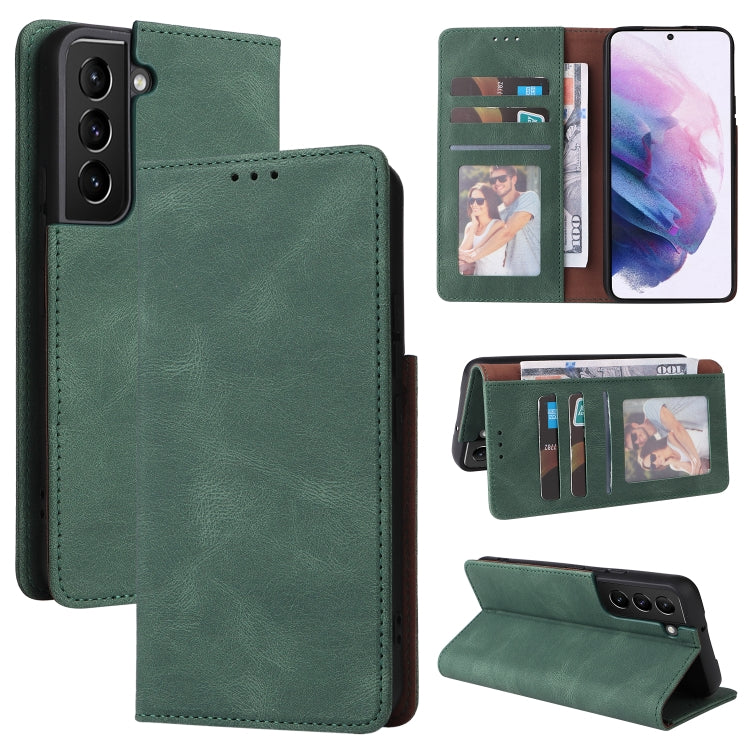 For Samsung Galaxy S22+ 5G Simple Suction Closure Leather Phone Case