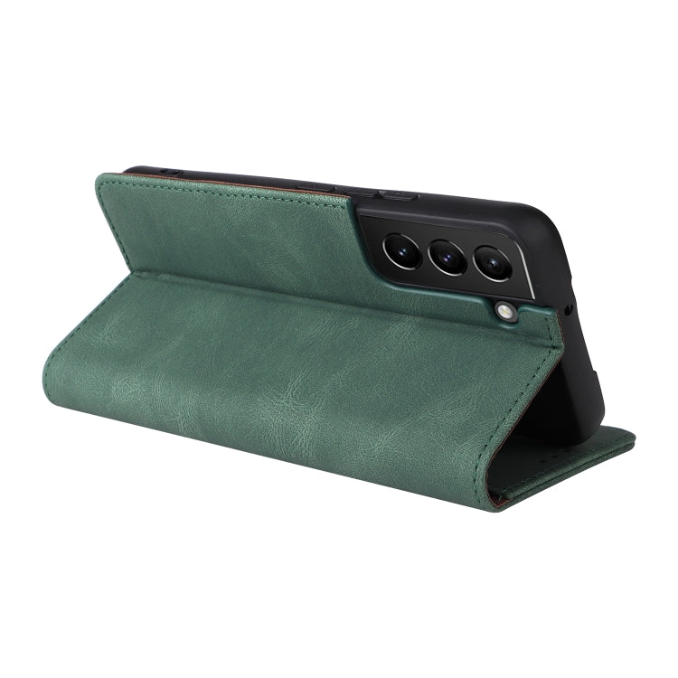 For Samsung Galaxy S22+ 5G Simple Suction Closure Leather Phone Case
