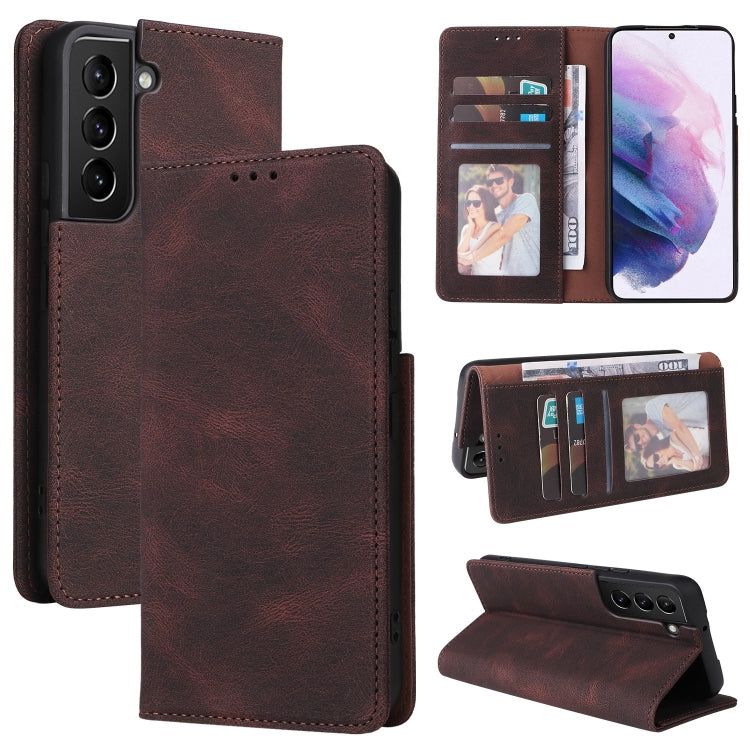 For Samsung Galaxy S22+ 5G Simple Suction Closure Leather Phone Case