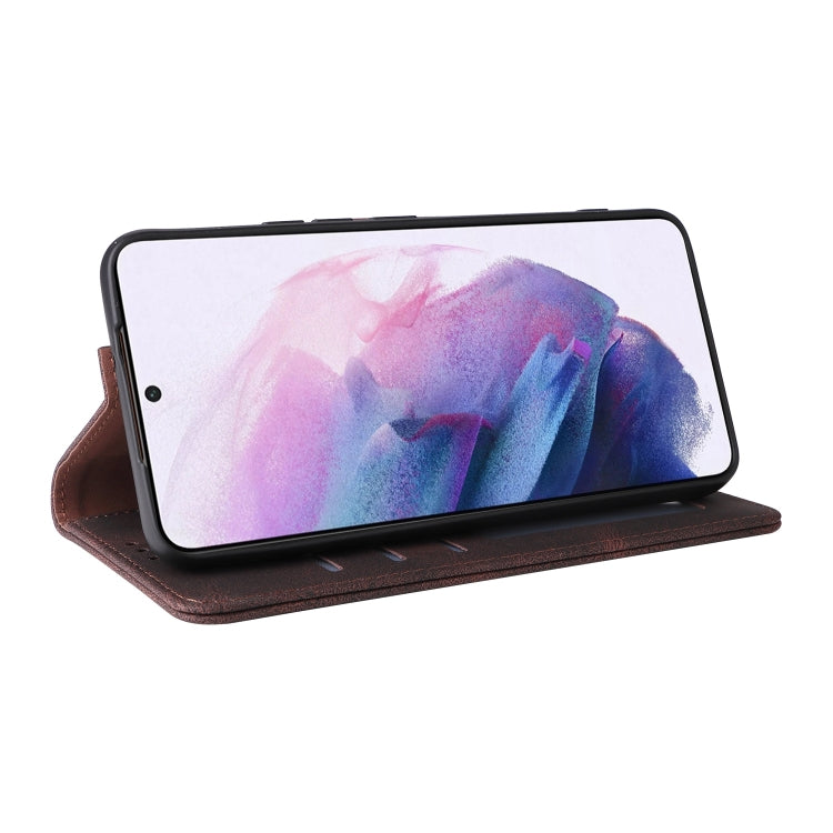 For Samsung Galaxy S22+ 5G Simple Suction Closure Leather Phone Case