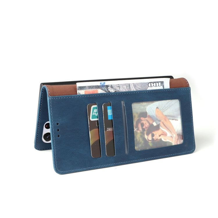 For Samsung Galaxy S22 Ultra 5G Simple Suction Closure Leather Phone Case