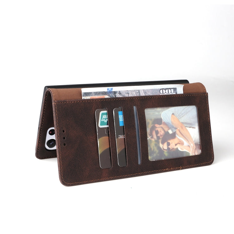 For Samsung Galaxy S22 Ultra 5G Simple Suction Closure Leather Phone Case