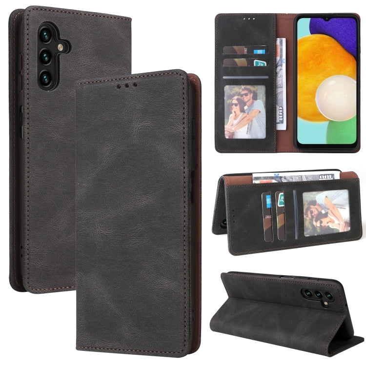 For Samsung Galaxy A13 5G Simple Suction Closure Leather Phone Case