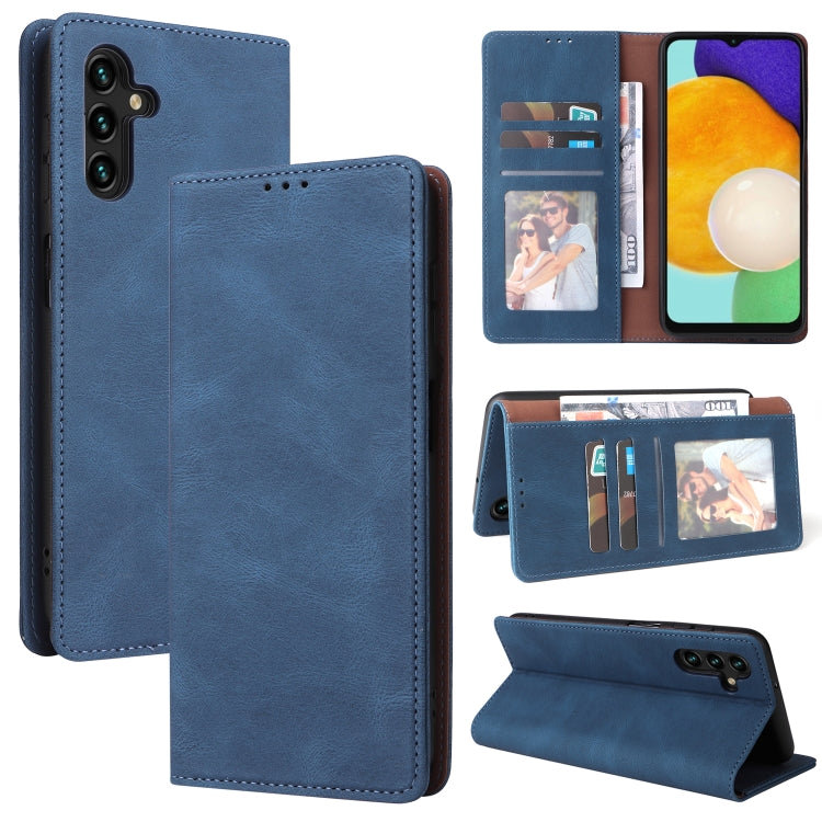 For Samsung Galaxy A13 5G Simple Suction Closure Leather Phone Case