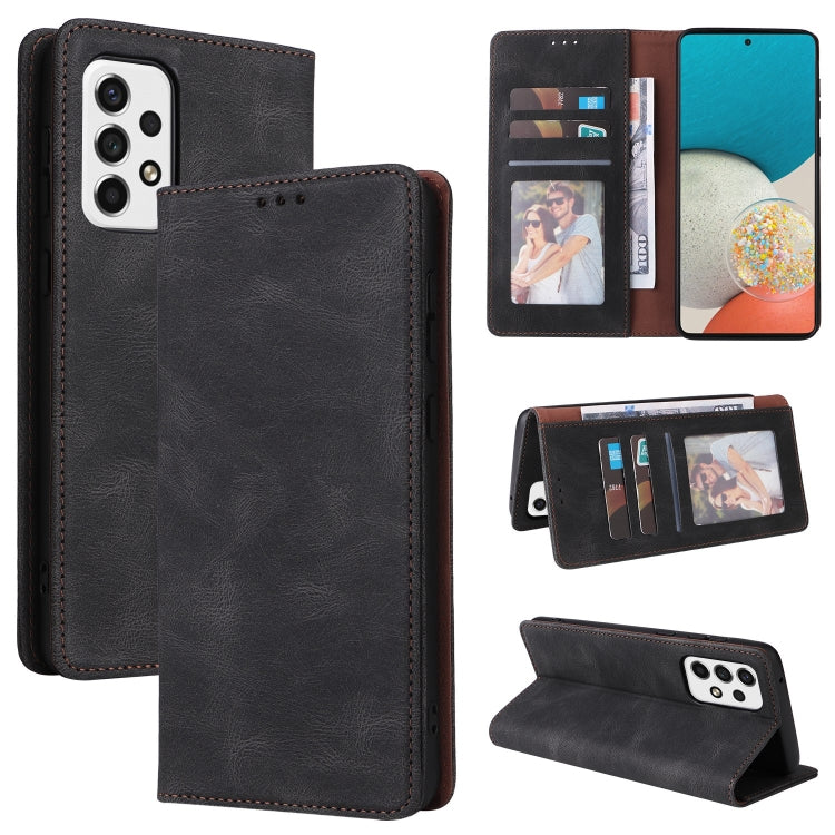 For Samsung Galaxy A53 5G Simple Suction Closure Leather Phone Case