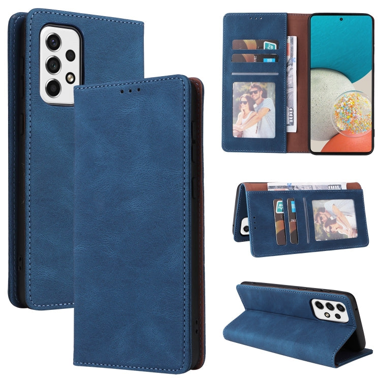 For Samsung Galaxy A53 5G Simple Suction Closure Leather Phone Case