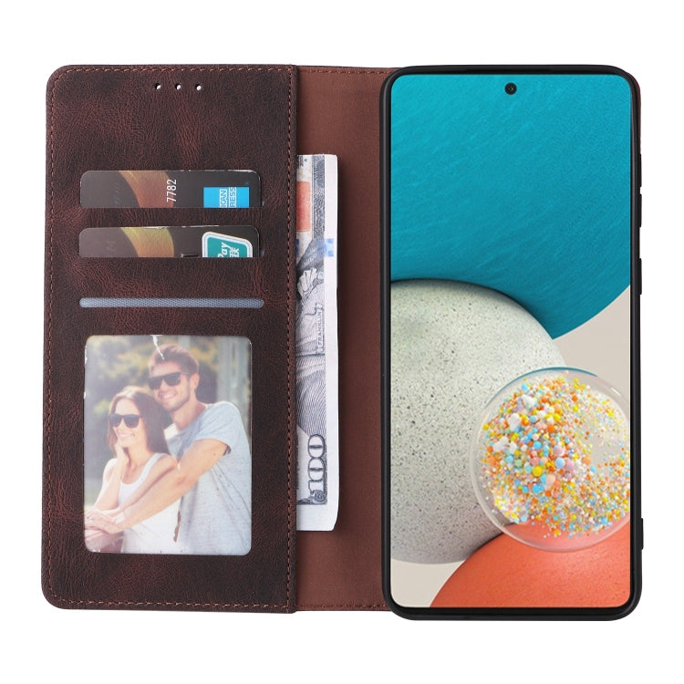 For Samsung Galaxy A53 5G Simple Suction Closure Leather Phone Case