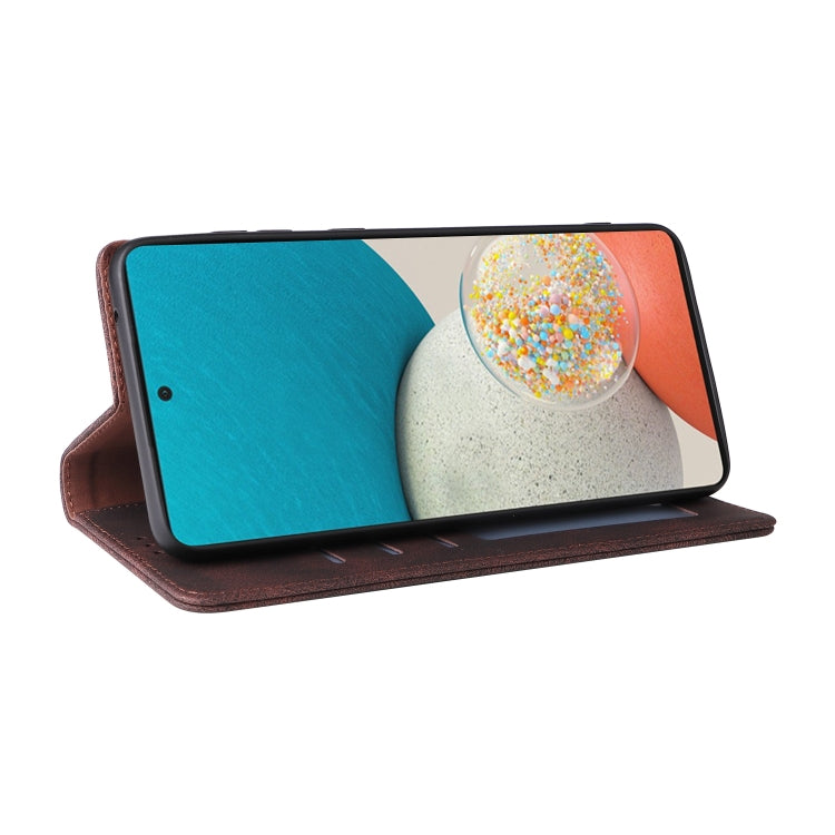 For Samsung Galaxy A53 5G Simple Suction Closure Leather Phone Case