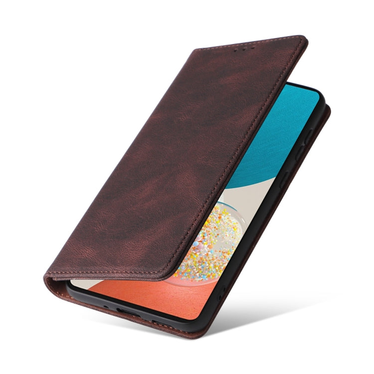 For Samsung Galaxy A53 5G Simple Suction Closure Leather Phone Case