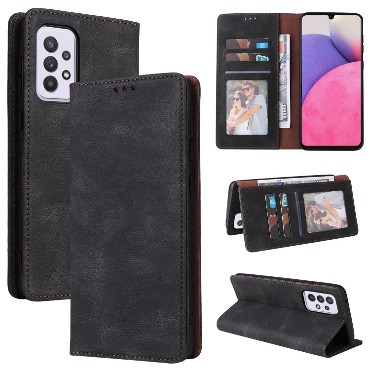For Samsung Galaxy A33 5G Simple Suction Closure Leather Phone Case