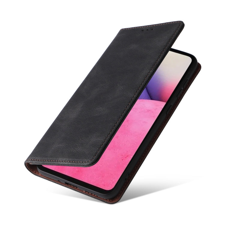 For Samsung Galaxy A33 5G Simple Suction Closure Leather Phone Case