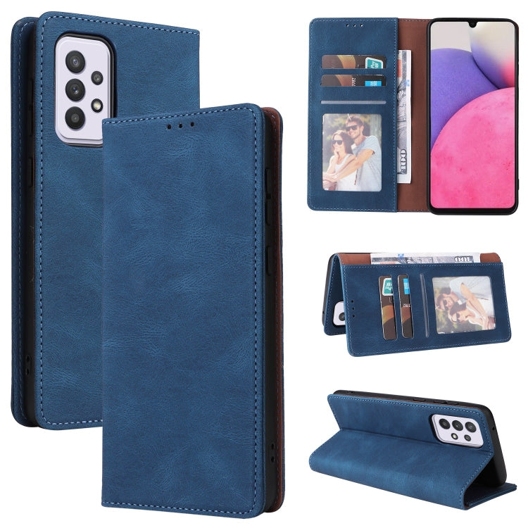 For Samsung Galaxy A33 5G Simple Suction Closure Leather Phone Case