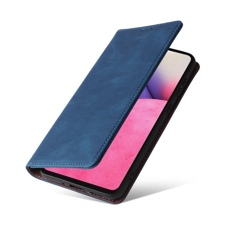 For Samsung Galaxy A33 5G Simple Suction Closure Leather Phone Case